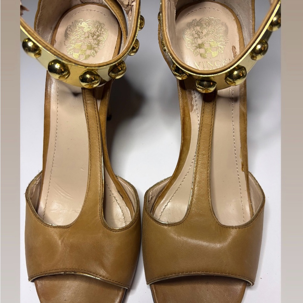 Vince Camuto Tan Leather Women's Sandals